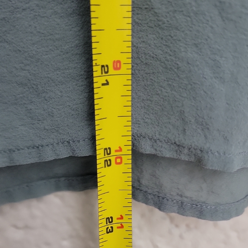 Eileen Fisher 100% Silk Boxy Top | Light Blue Short Sleeve | M - Picture 16 of 16